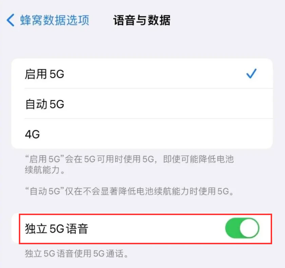 佛冈苹果14维修分享iPhone 14 Pro如何开启VoNR 